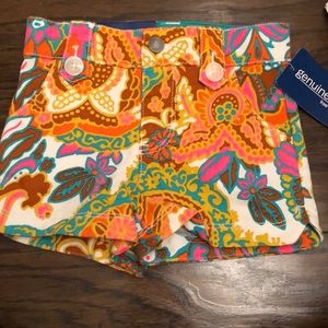 Patterned toddler shorts